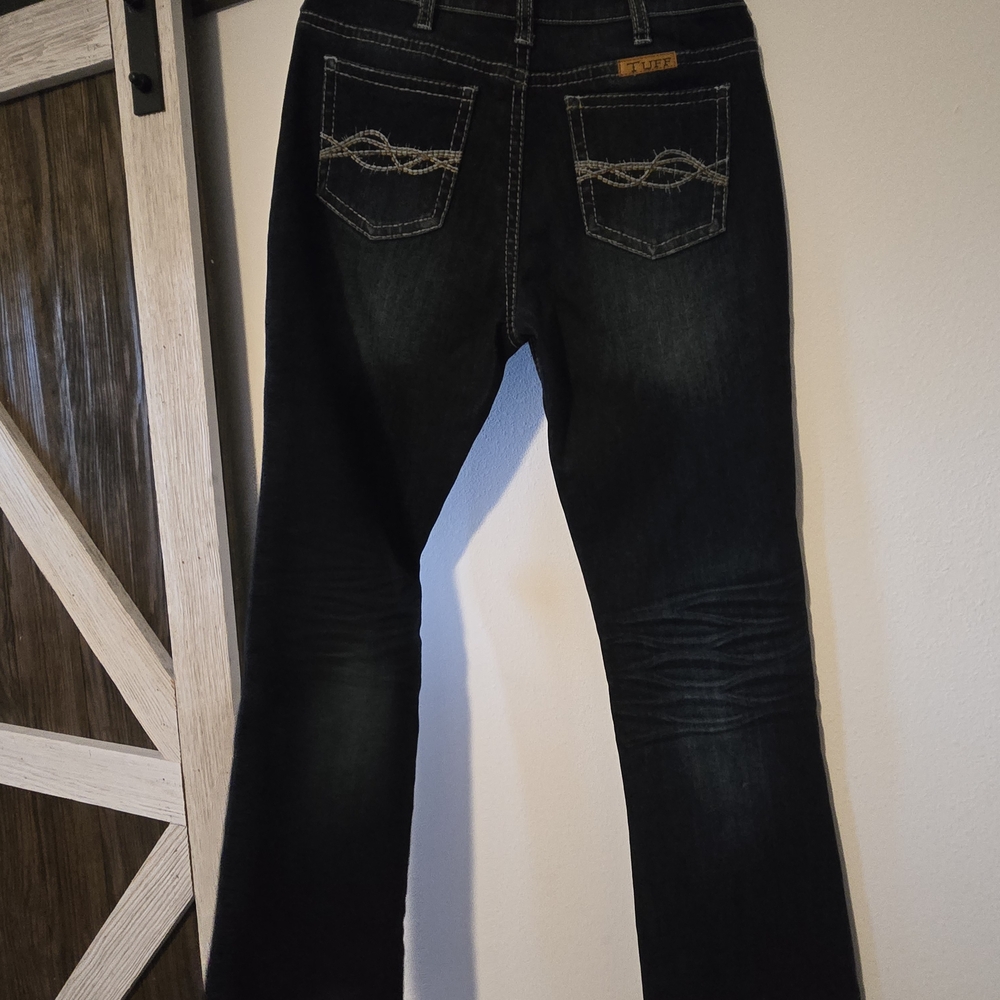 Cowgirl Tuff Women's Straight Leg Jeans - Dark Blue